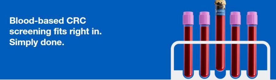 Blood-based CRC screening fits right in. Simply done